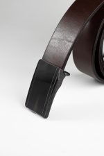 Single-layer leather single stitch belt - Image 4
